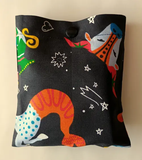 Bolsa Sacola em Tecido Beguis Preta Horoscopo Zodiaco