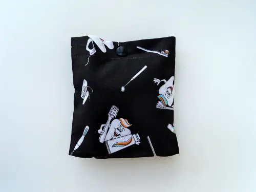Bolsa Sacola em Tecido Beguis Preta Dentista