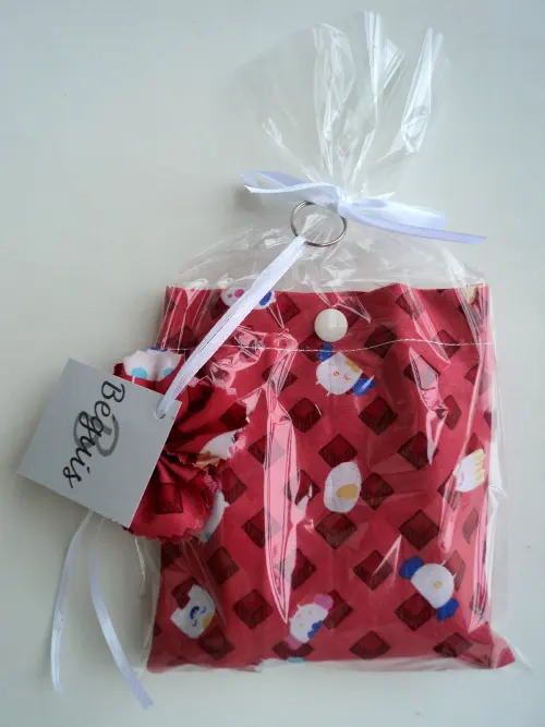 Bolsa Sacola em Tecido Beguis Salmao