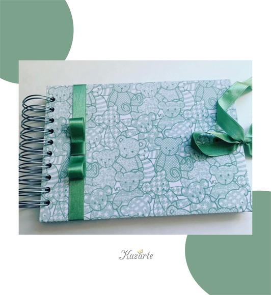 Álbum Mesversário Luxo - Ursinho Verde