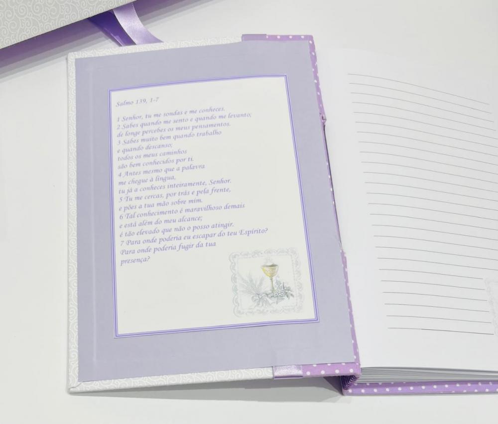 Caderno Primeira Eucaristia com Caixa Luxo