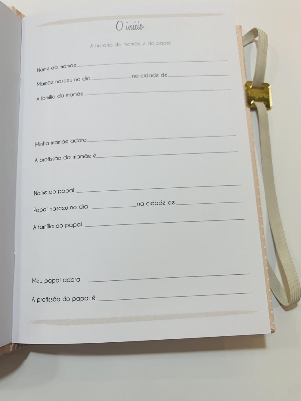 Livro do Bebê Luxo - Floral