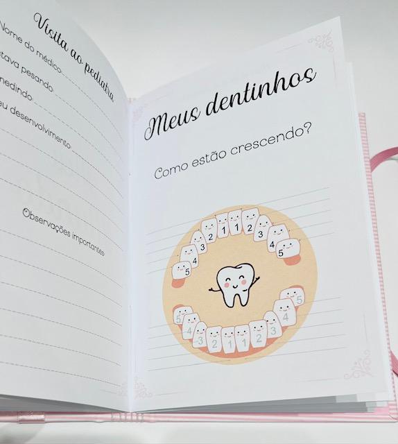 Livro do Bebê Luxo - Floral 3