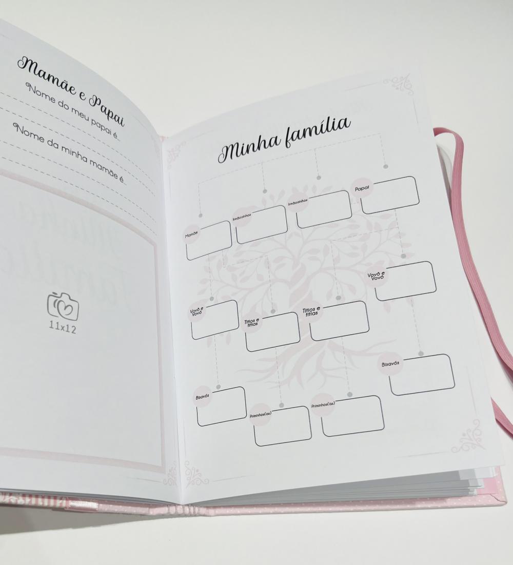 Livro do Bebê Luxo - Floral 3