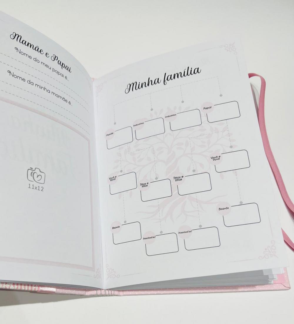 Livro do Bebê Luxo - Floral 2