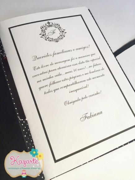 Livro para Mensagem