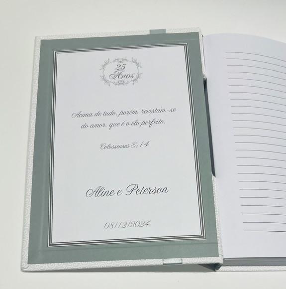 Livro para Mensagem - Bodas de Prata