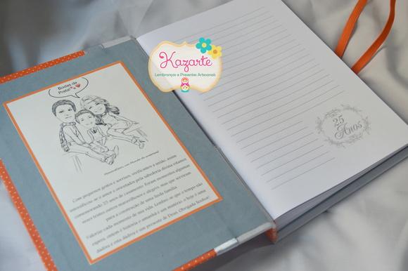 Livro para Mensagem - Bodas de Prata