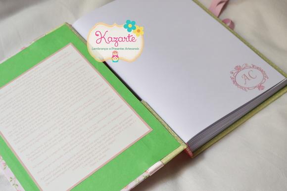 Livro para Mensagem - Jardim