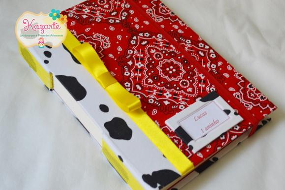 Livro para Mensagem - Tema Toy Story