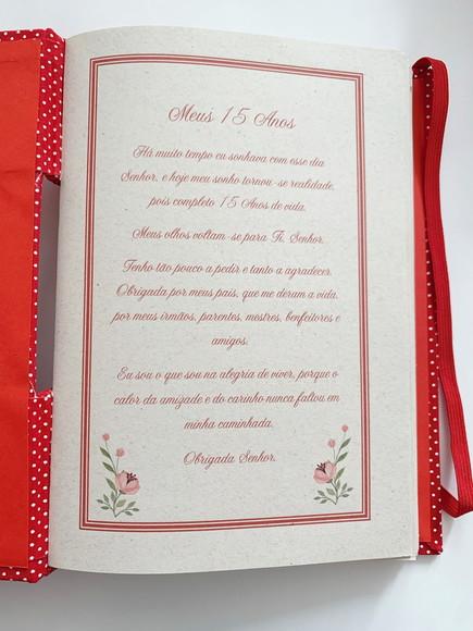 Livro para Mensagens - 15 Anos