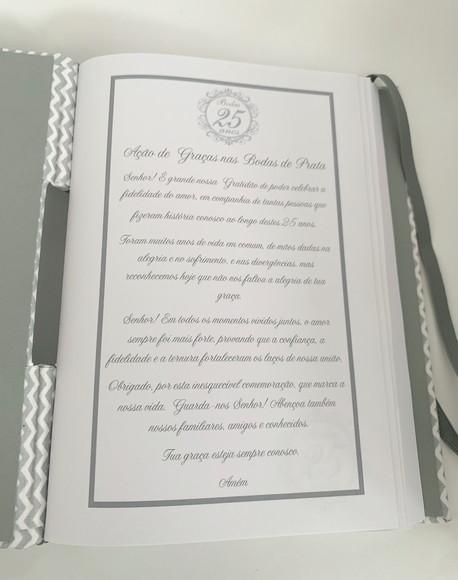 Livro para Mensagens - Bodas de Prata
