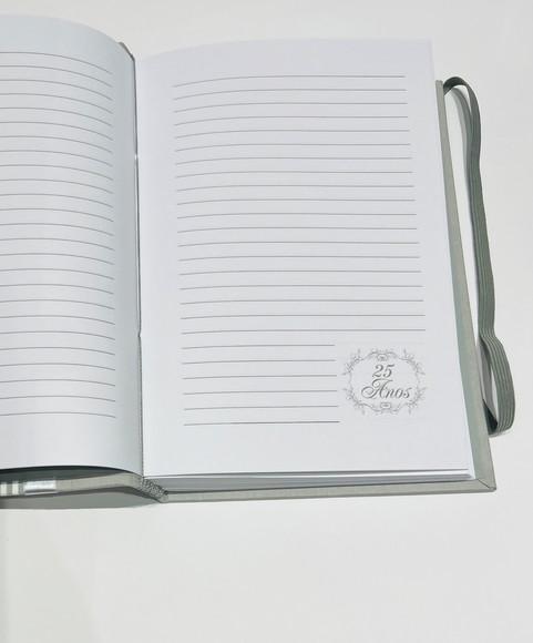 Livro para Mensagens com Caixa - Bodas de Prata