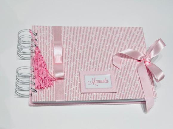 Álbum do Mesversário Luxo - Rosa Floral