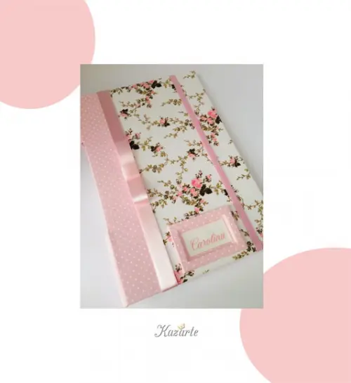 Livro do Bebê Luxo - Floral 7