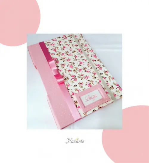 Livro do Bebê Luxo - Floral 2