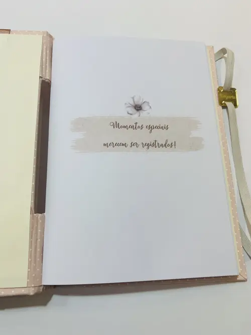 Livro do Bebê Luxo - Floral