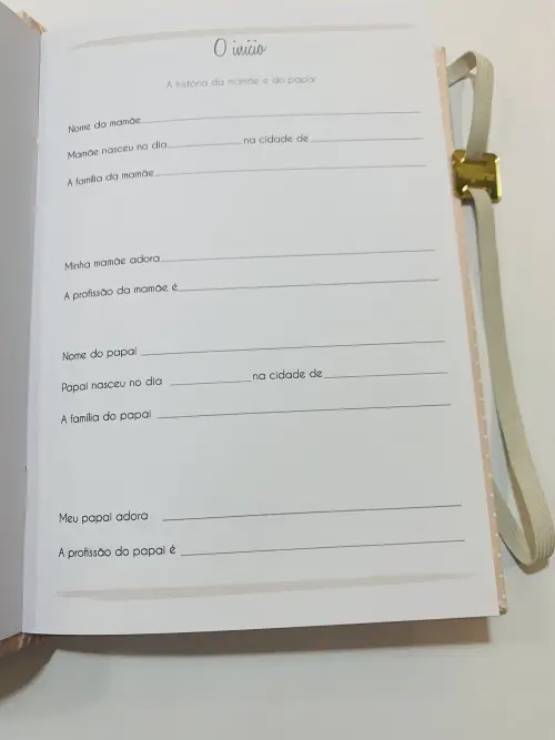 Livro do Bebê Luxo - Floral