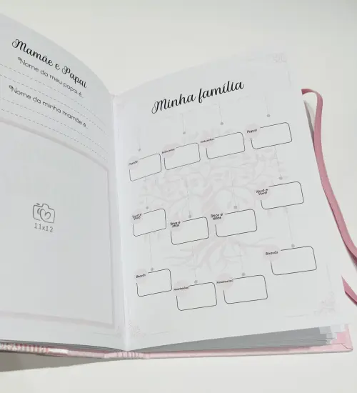 Livro do Bebê Luxo - Floral 3