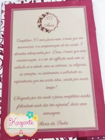 Livro para Mensagem
