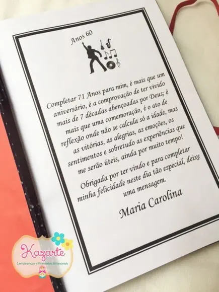 Livro para Mensagem