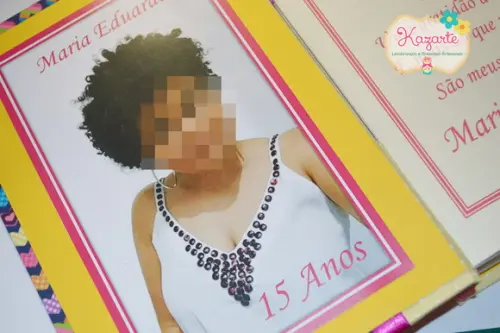 Livro para Mensagem - 15 Anos