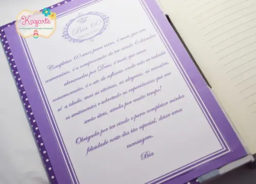 Livro para Mensagem