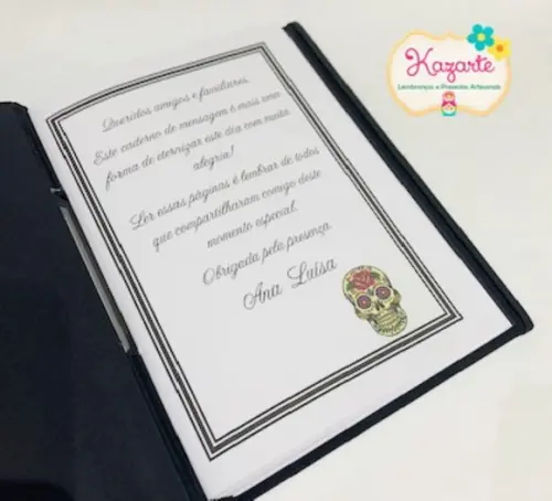 Livro para Mensagem - 15 Anos