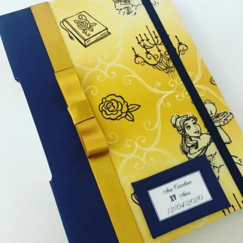 Livro para Mensagem - a Bela e a Fera