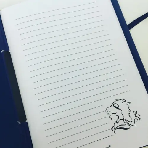 Livro para Mensagem - a Bela e a Fera