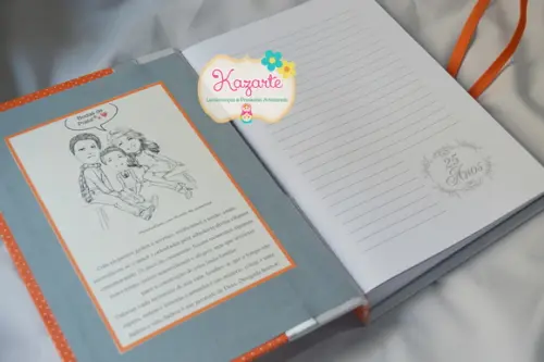 Livro para Mensagem - Bodas de Prata