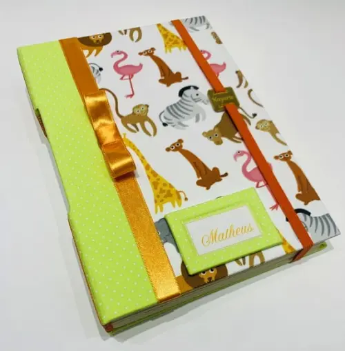 Livro para Mensagem - Tema Safari