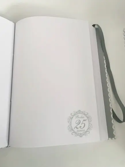 Livro para Mensagens - Bodas de Prata