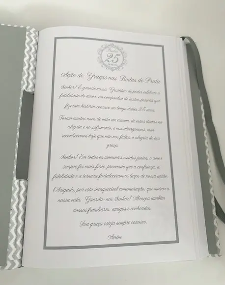 Livro para Mensagens - Bodas de Prata