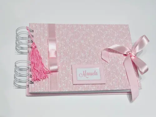 Álbum do Mesversário Luxo - Rosa Floral