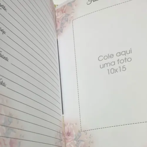 Diário da Gestante Luxo - Floral