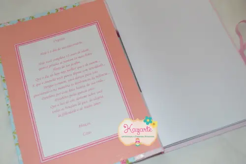 Livro para Mensagem Grande