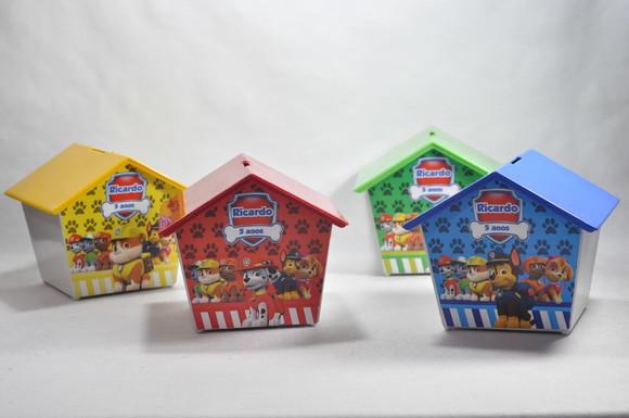 Casinha Cofre - Frente e Verso Patrulha Canina