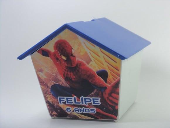 Casinha Cofre - Homem Aranha
