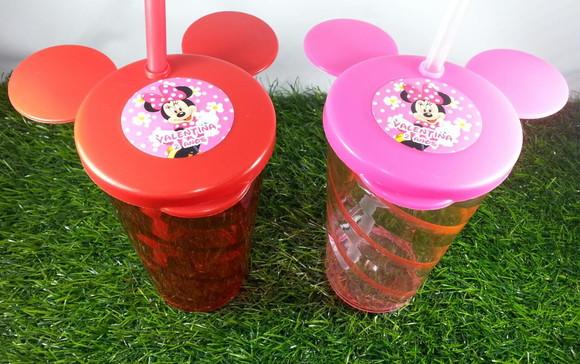 Copo Acrílico Twister com Tampa Mickey