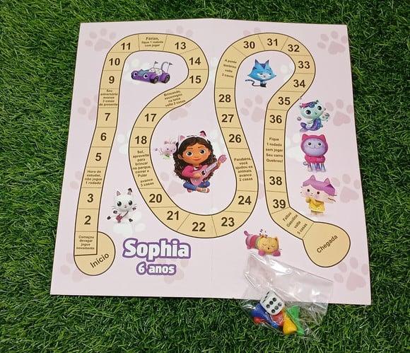 Jogo de Tabuleiro Casa da Gabby