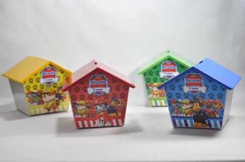 Casinha Cofre - Frente e Verso Patrulha Canina