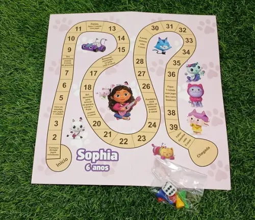 Jogo de Tabuleiro Casa da Gabby