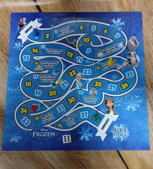Jogo de Tabuleiro Frozen