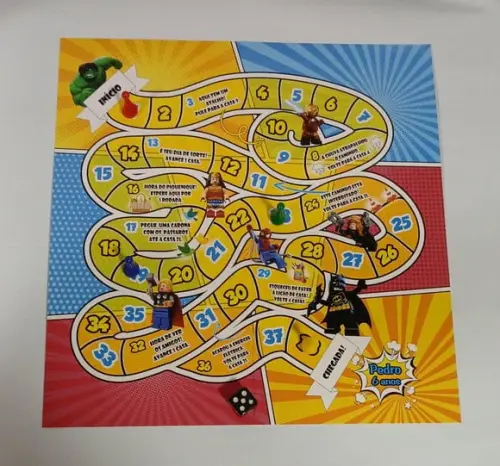 Jogo de Tabuleiro Vingadores Legos