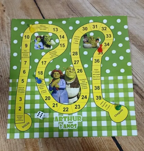 Jogo de Tabuleiro Shrek