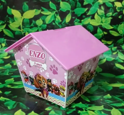 Casinha Cofre 4 Lados - Patrulha Canina