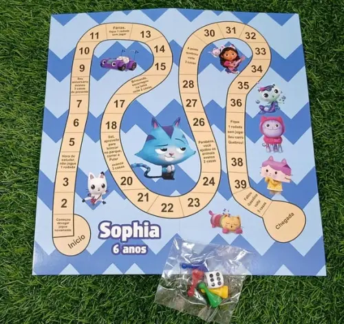 Jogo de Tabuleiro Casa da Gabby
