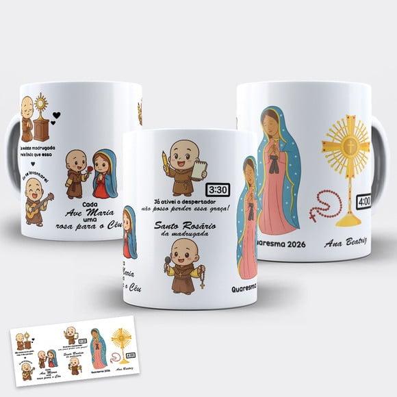 Arte Digital para Caneca Frei Gilson Rosário da Madrugada