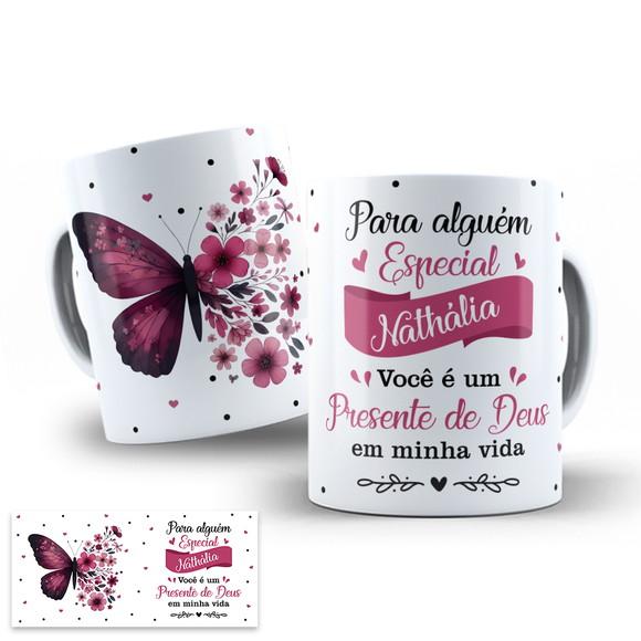 Arte Digital para Caneca para Alguém Especial Borboleta